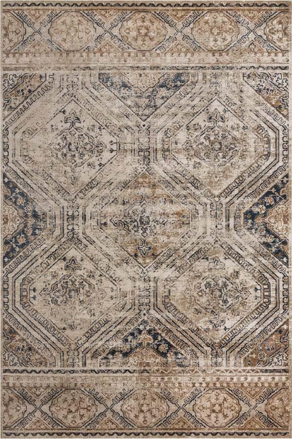 Unique Loom Indoor Rugs - Chateau Urban 10x14 Rectangular Rug Beige