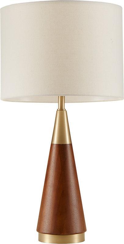 Olliix.com Table Lamps - Chrislie Modern/Contemporary Table Lamp 13.5"Wx13.5"Dx26"H Gold & Brown