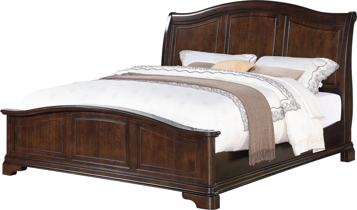 Elements Bedroom Sets - Conley Cherry Queen Panel 3PC Bedroom Set Cherry