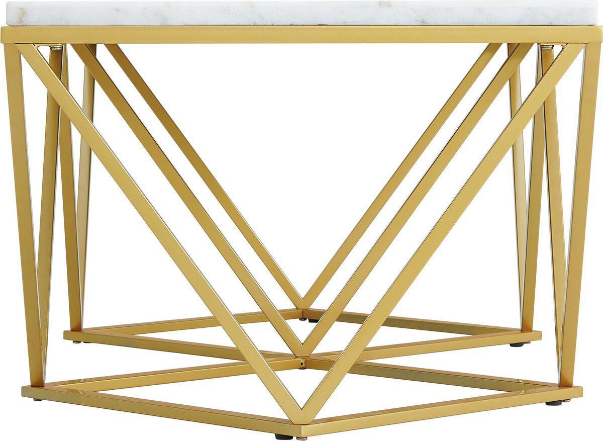 Elements Coffee Tables - Conner Coffee Table Marbe & Gold