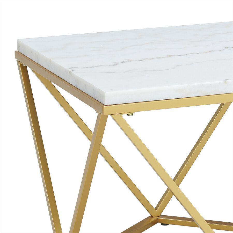 Elements Coffee Tables - Conner Coffee Table Marbe & Gold