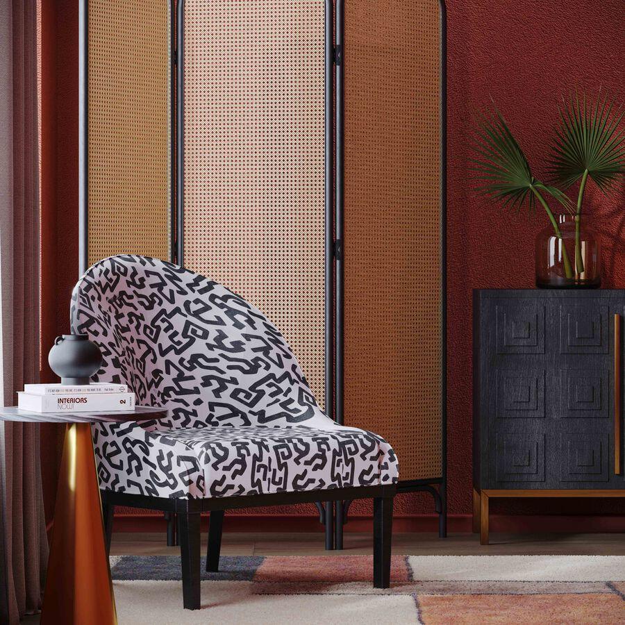 Tov Furniture Accent Chairs - Crystal Velvet Patterned Accent Chair