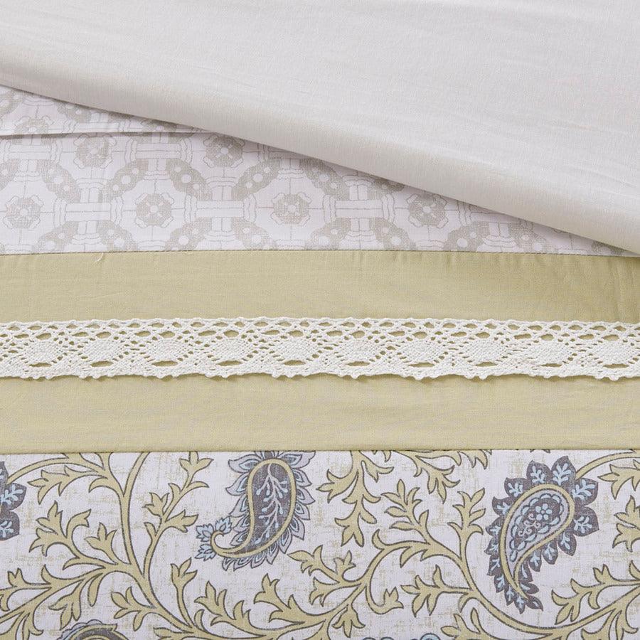 Shop Dawn Shabby Chic 9 Piece Cotton Percale Comforter Set Yellow, Comforters & Blankets