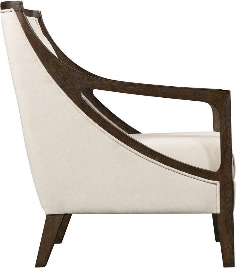 Elements Accent Chairs - Dayna Accent Chair with Brown Frame Natural