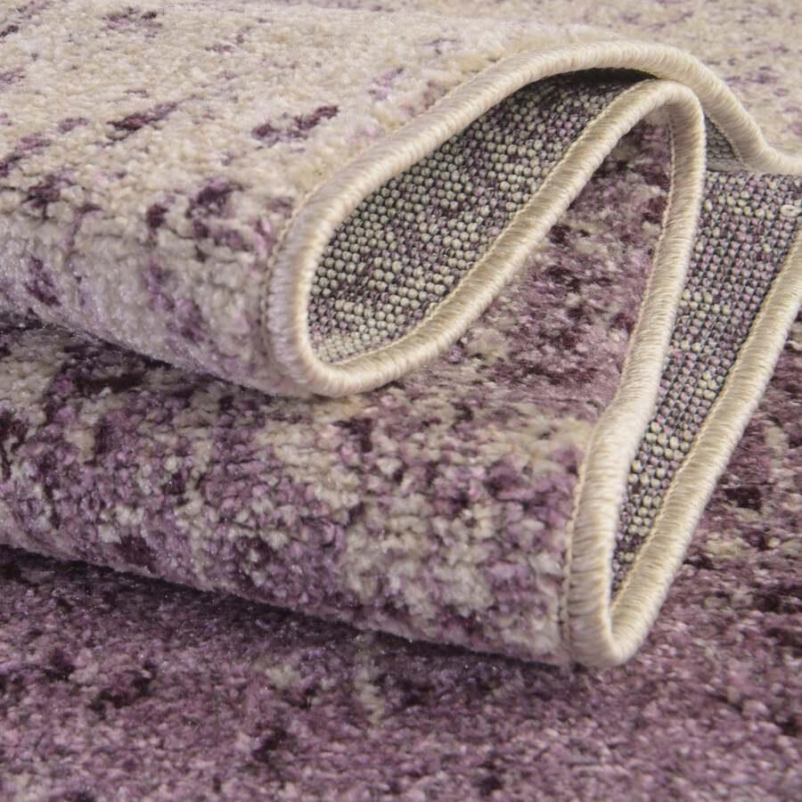 Unique Loom Indoor Rugs - Del Mar Contemporary Palace Rectangular Rug Purple