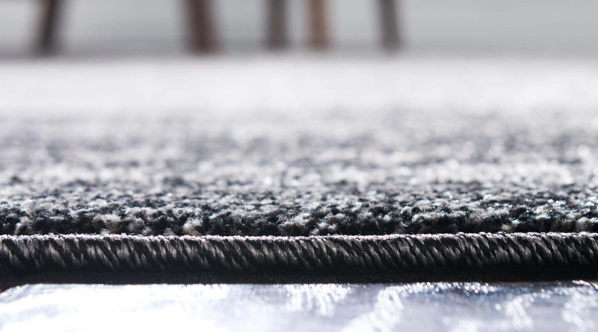 Unique Loom Indoor Rugs - Del Mar Solid Rectangular 9x12 Rug Dark Gray & Light Gray