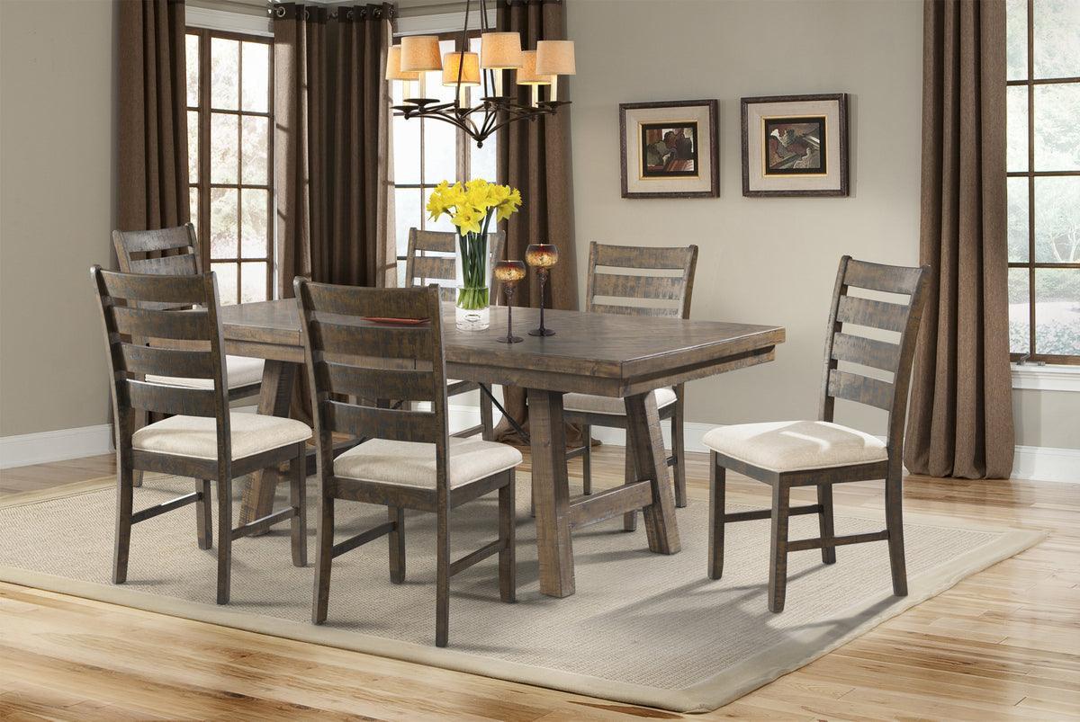 Elements Dining Sets - Dex 7 Piece Dining Set- Table, 6 Ladder Side Chairs