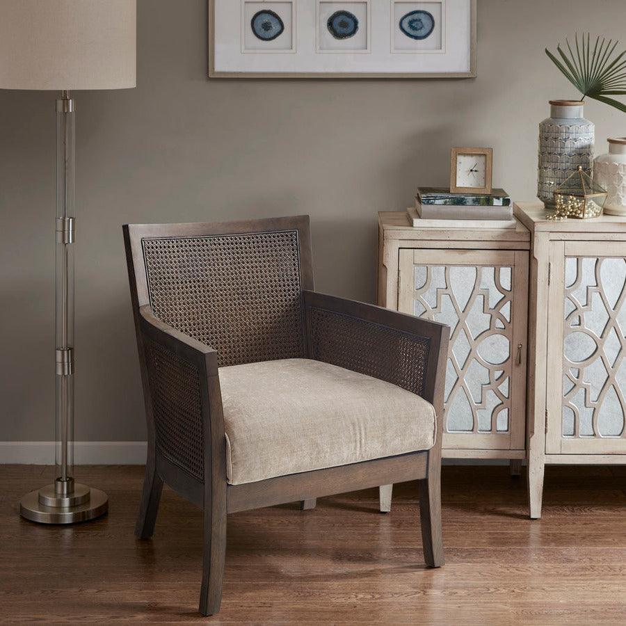 Olliix.com Accent Chairs - Diedra Accent Chair Tan & Espresso