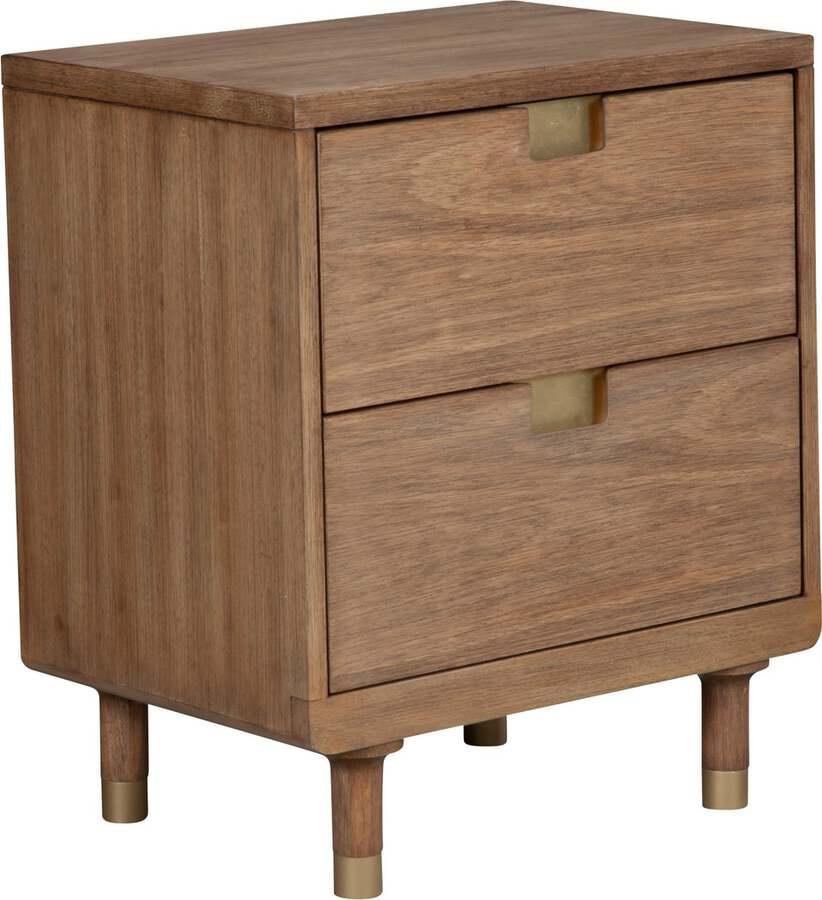 Alpine Furniture Nightstands & Side Tables - Easton Two Drawer Nightstand