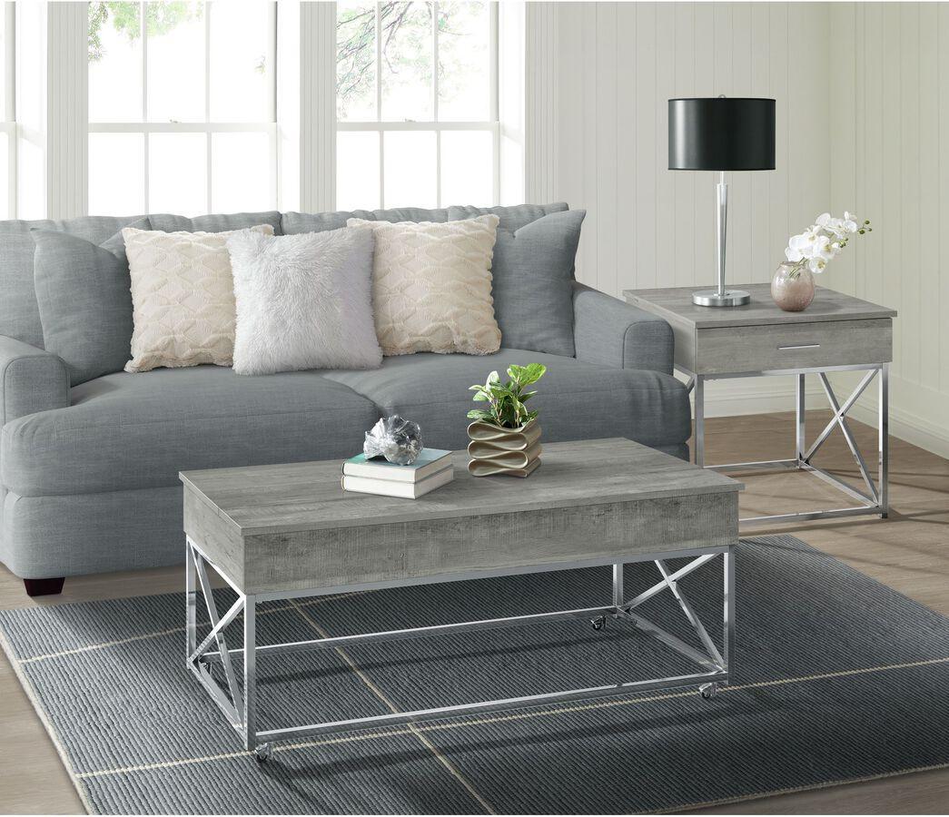 Elements Side & End Tables - Eliott End Table Gray