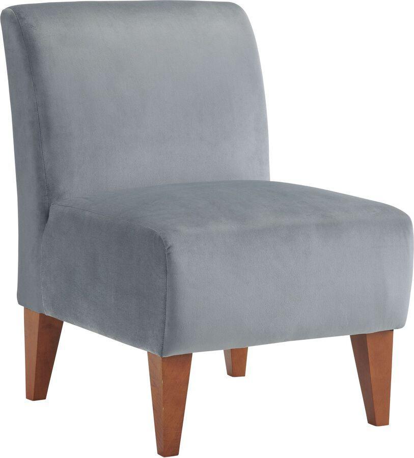 Elements Accent Chairs - Elizabeth Slipper Chair Gun Metal