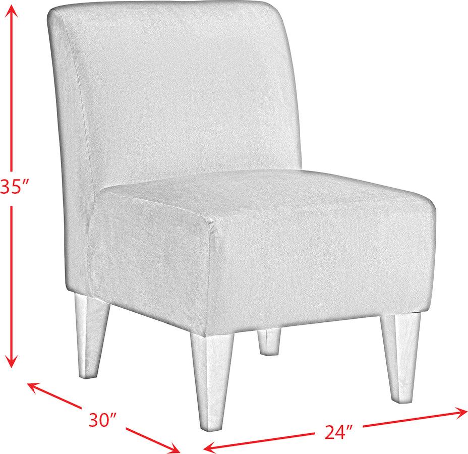 Elements Accent Chairs - Elizabeth Slipper Chair Gun Metal