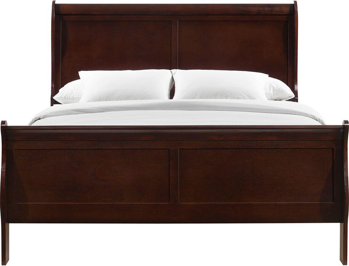 Elements Bedroom Sets - Ellington Full Panel 3Pc Bedroom Set In Cherry