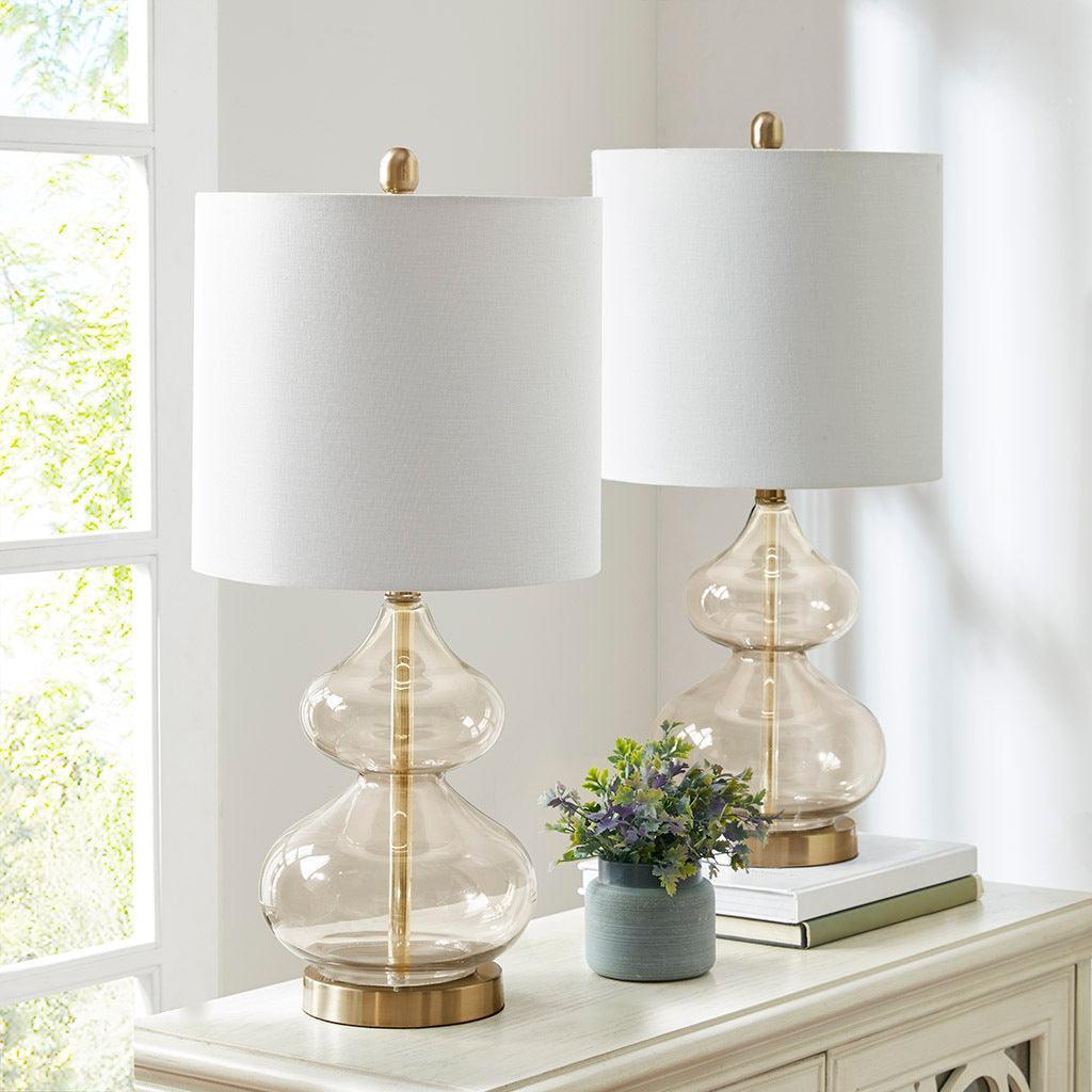 Olliix.com Table Lamps - Ellipse Table Lamp Gold (Set of 2)