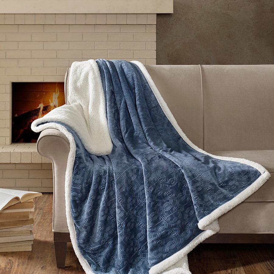 Shop Elma Traditional Oversized Textured Plush Throw 60x70