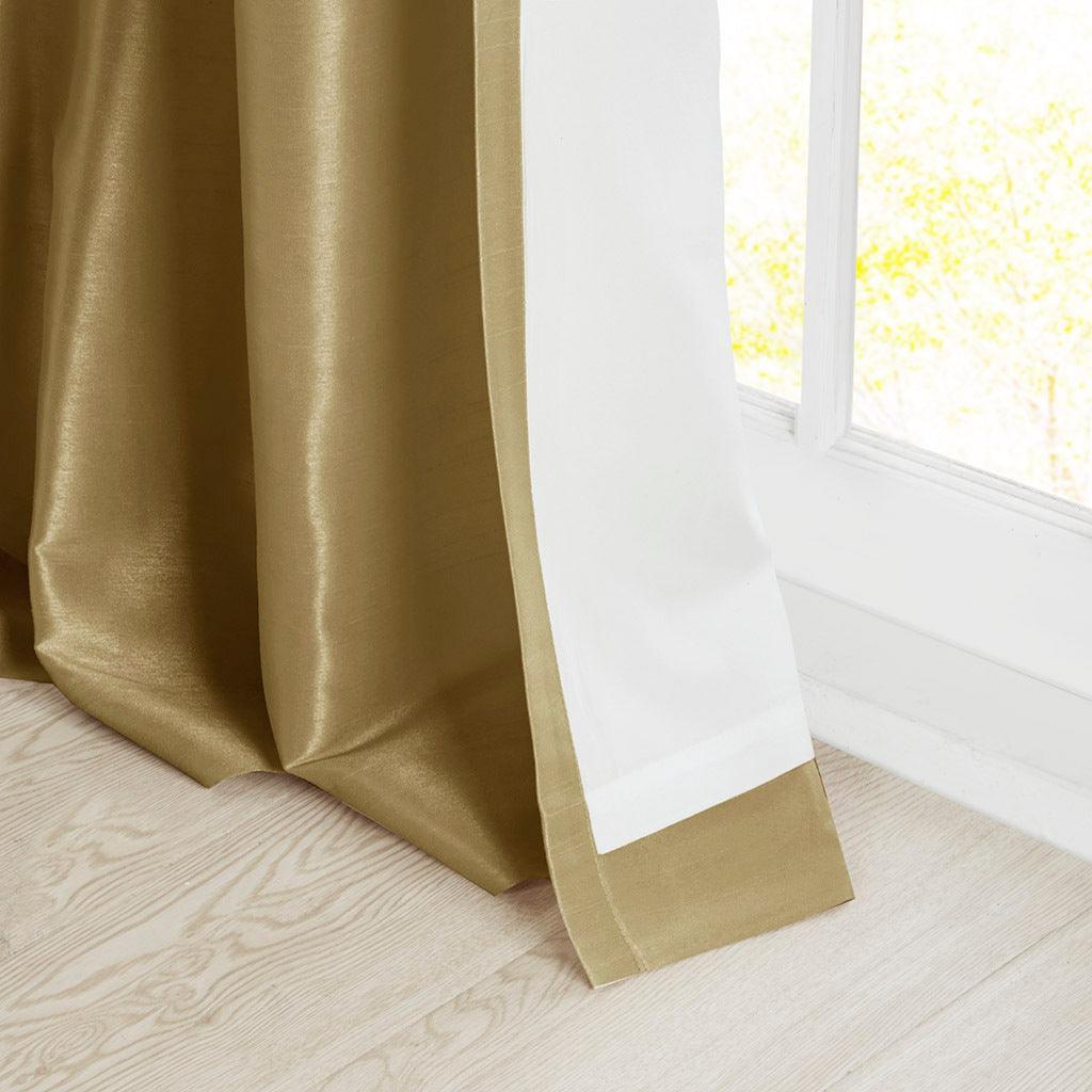 Olliix.com Curtains - Emilia 120" Twist Tab Window Curtain Collection Bronze