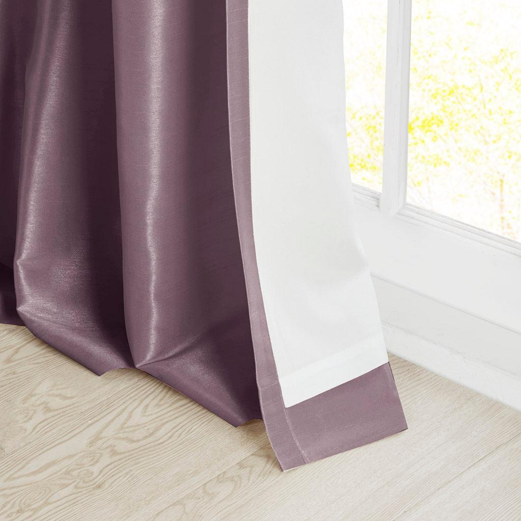 Olliix.com Curtains - Emilia 120" Twist Tab Window Curtain Collection Purple