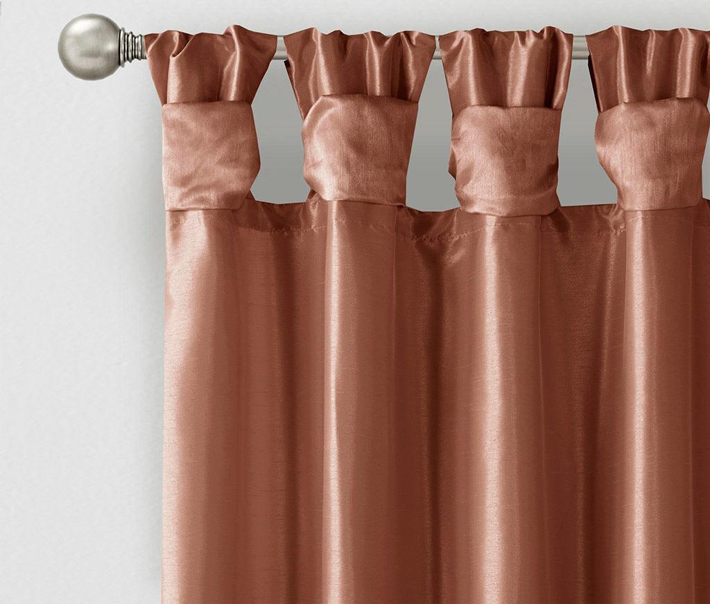 Olliix.com Curtains - Emilia 120" Twist Tab Window Curtain Collection Spice