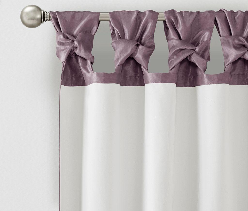 Shop Emilia 84 Twist Tab Window Curtain Collection Purple