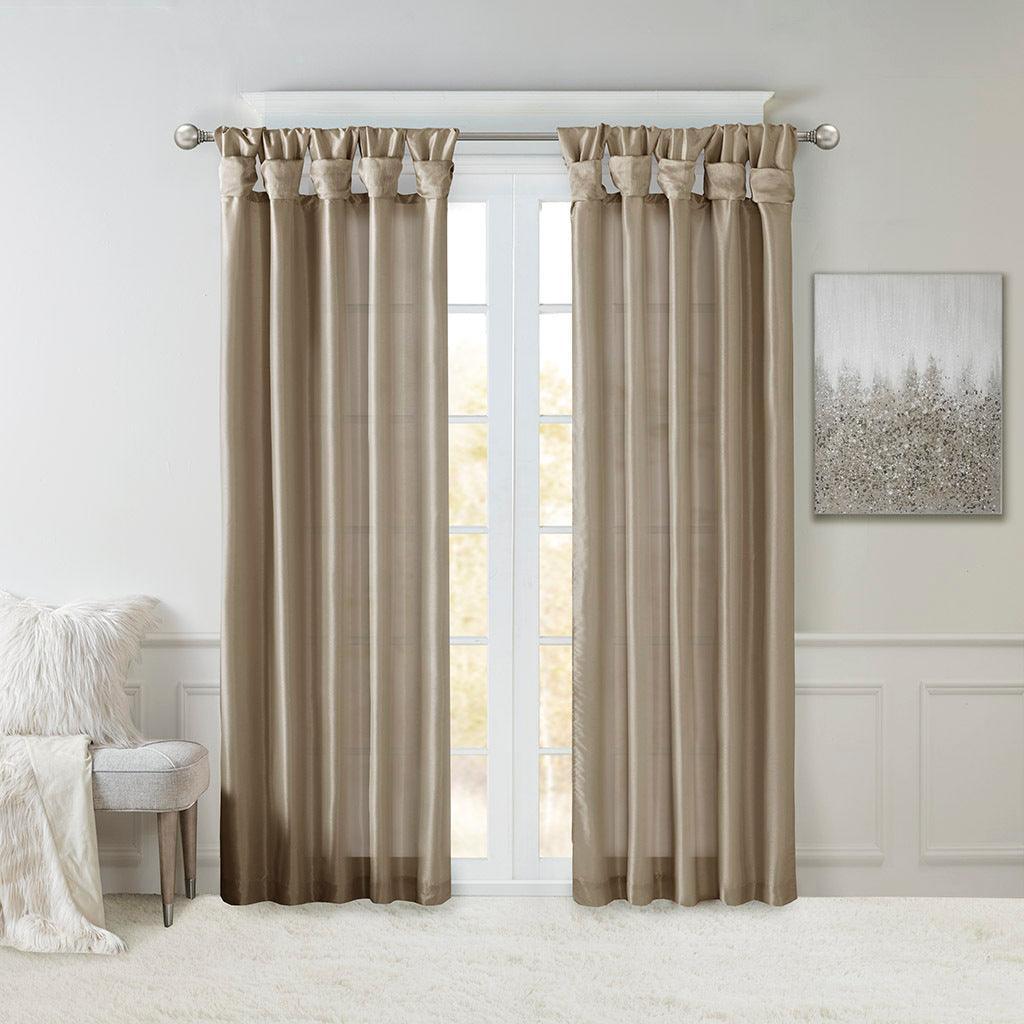 Olliix.com Curtains - Emilia 84" Window Curtain Collection Pewter