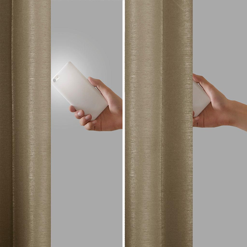 Olliix.com Curtains - Emilia Twist Tab 84" Window Curtain Collection Bronze