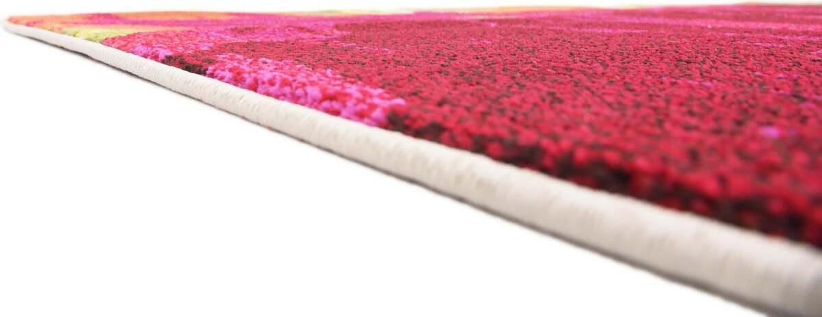 Unique Loom Indoor Rugs - Estrella Abstract Palace Multi & Pink