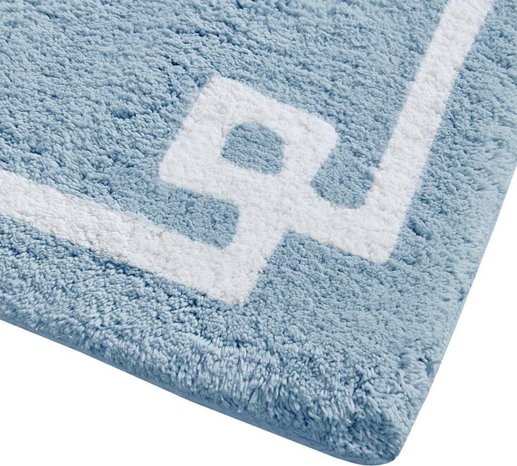 Olliix.com Bath Rugs - Evan 20x30" Bath Rug Blue