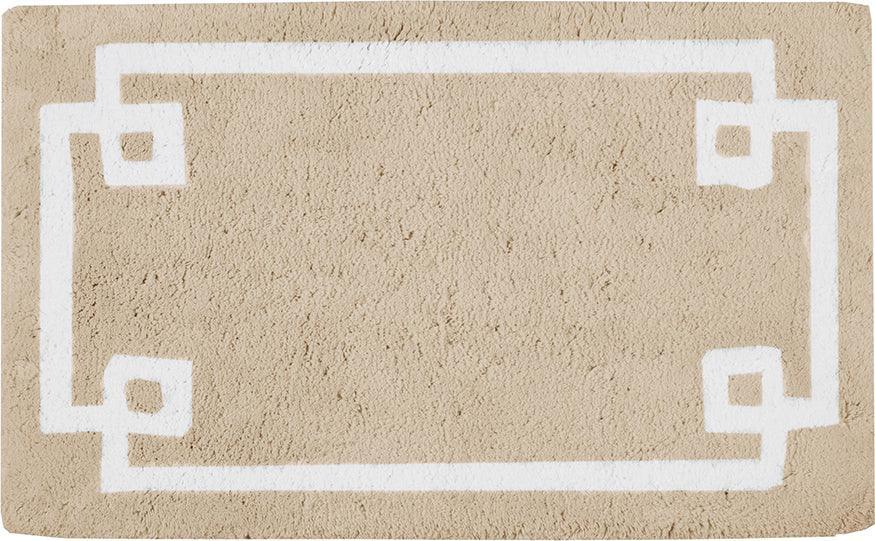 Olliix.com Bath Rugs - Evan 20x30"Bath Rug Taupe