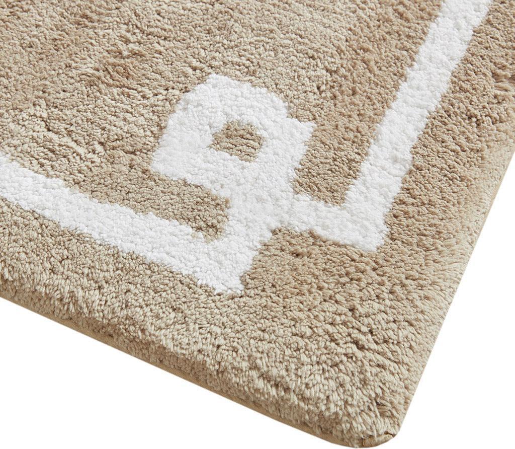 Olliix.com Bath Rugs - Evan 20x30"Bath Rug Taupe