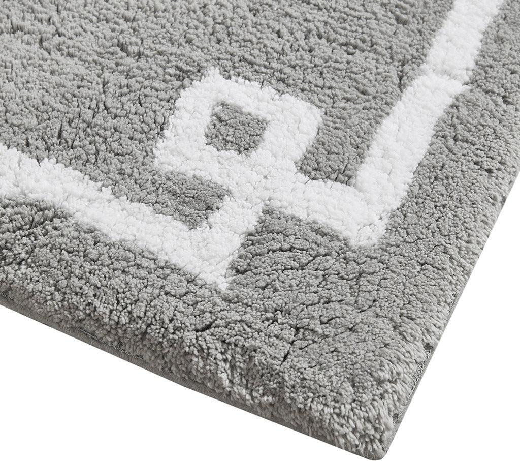 Olliix.com Bath Rugs - Evan 24x72" Bath Rug Grey