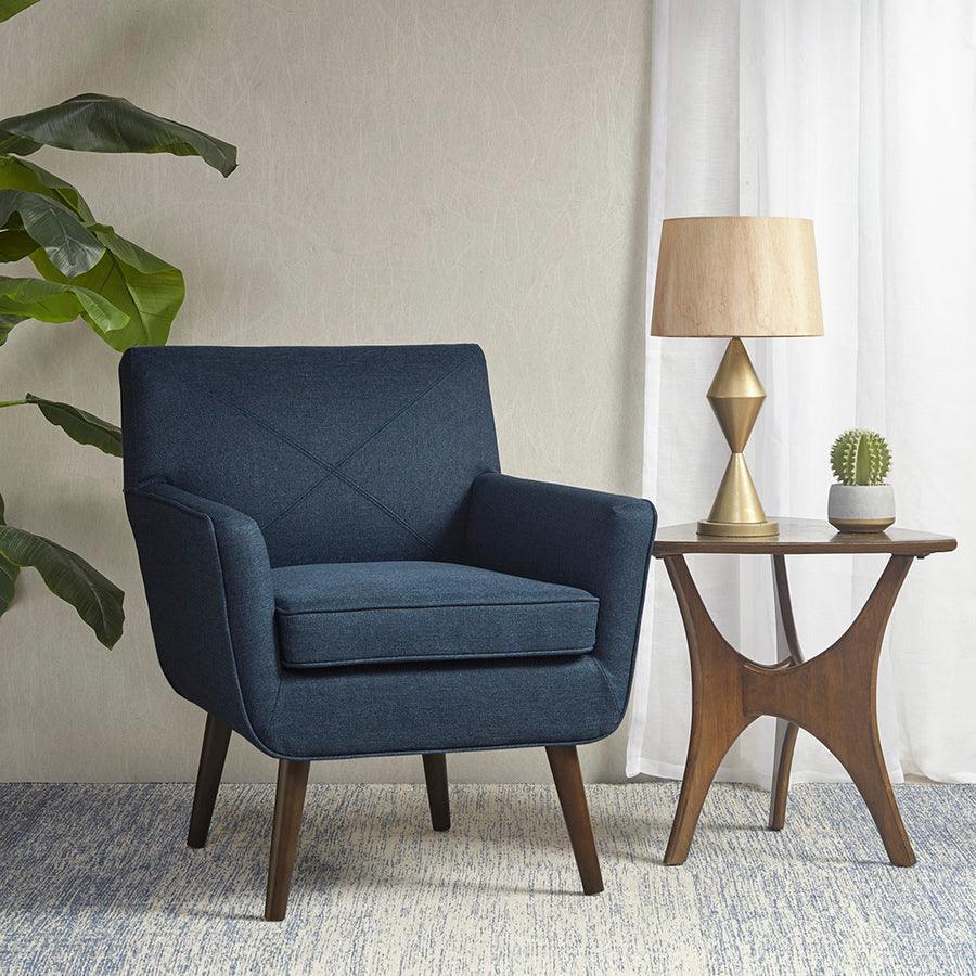 Olliix.com Accent Chairs - Finley Mid Century Accent Chair Blue