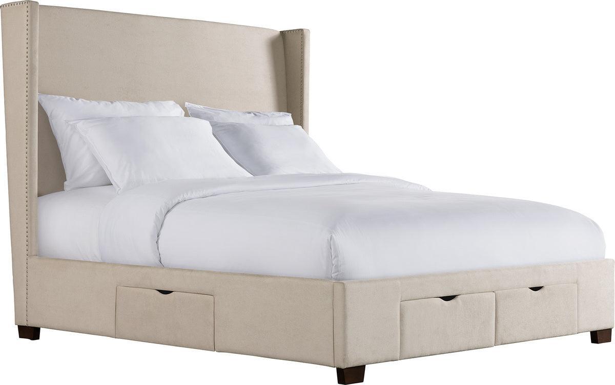 Elements Beds - Fiona King Upholstered Storage Bed Sand