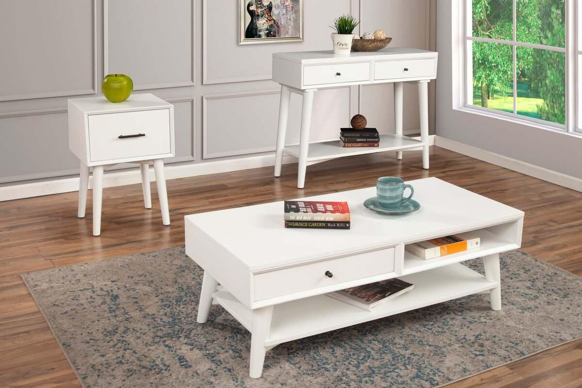 Alpine Furniture Side & End Tables - Flynn End Table White