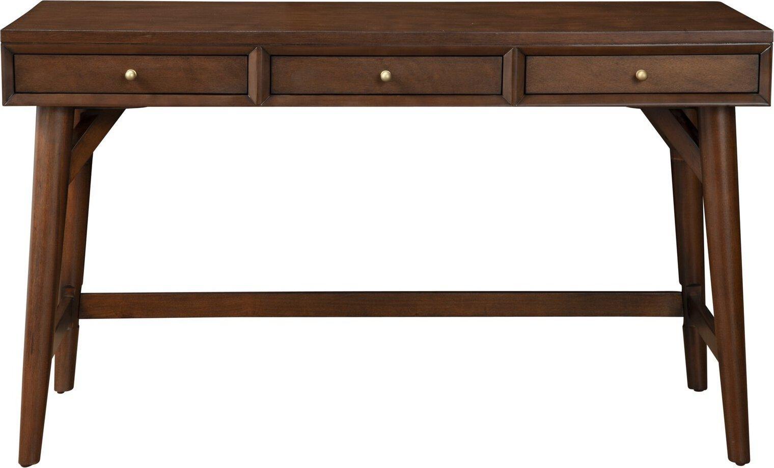 Alpine Furniture Desks - Flynn Large Desk Walnut