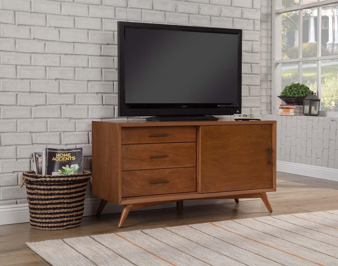 Alpine Furniture TV & Media Units - Flynn Small TV Console Acorn
