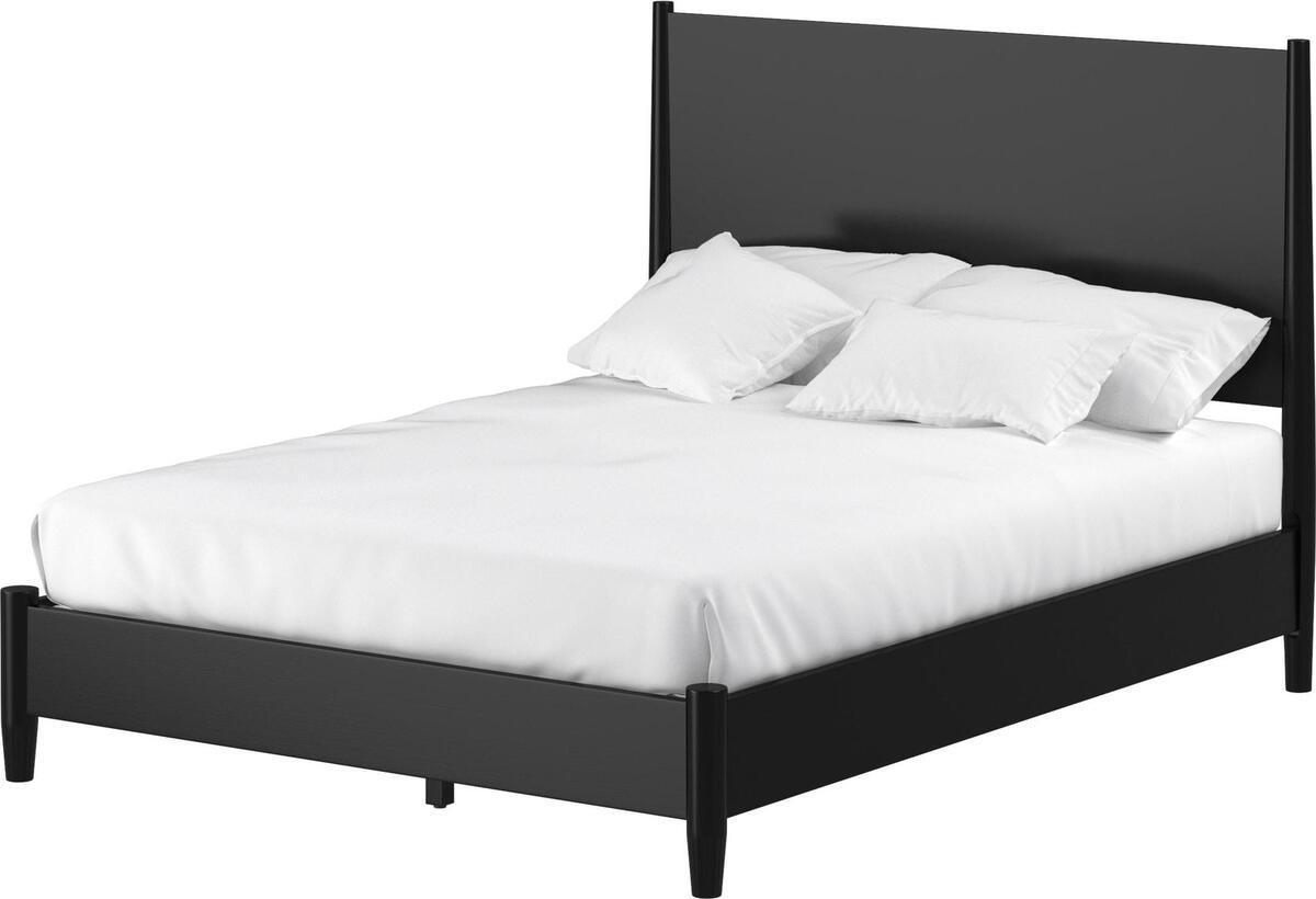 Alpine Furniture Beds - Flynn Standard King Panel Bed Black