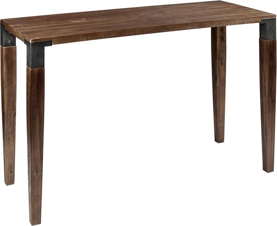 Olliix.com Side & End Tables - Frazier Industrial Counter Table 60"W x 24"D x 36.5"H Brown