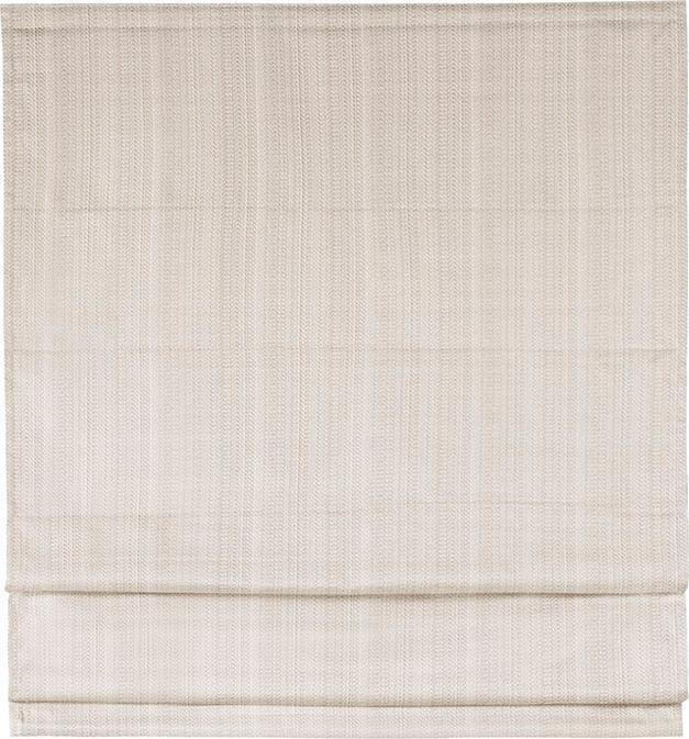 Olliix.com Curtains - Galen 64" Basketweave Cordless Roman Shade Ivory