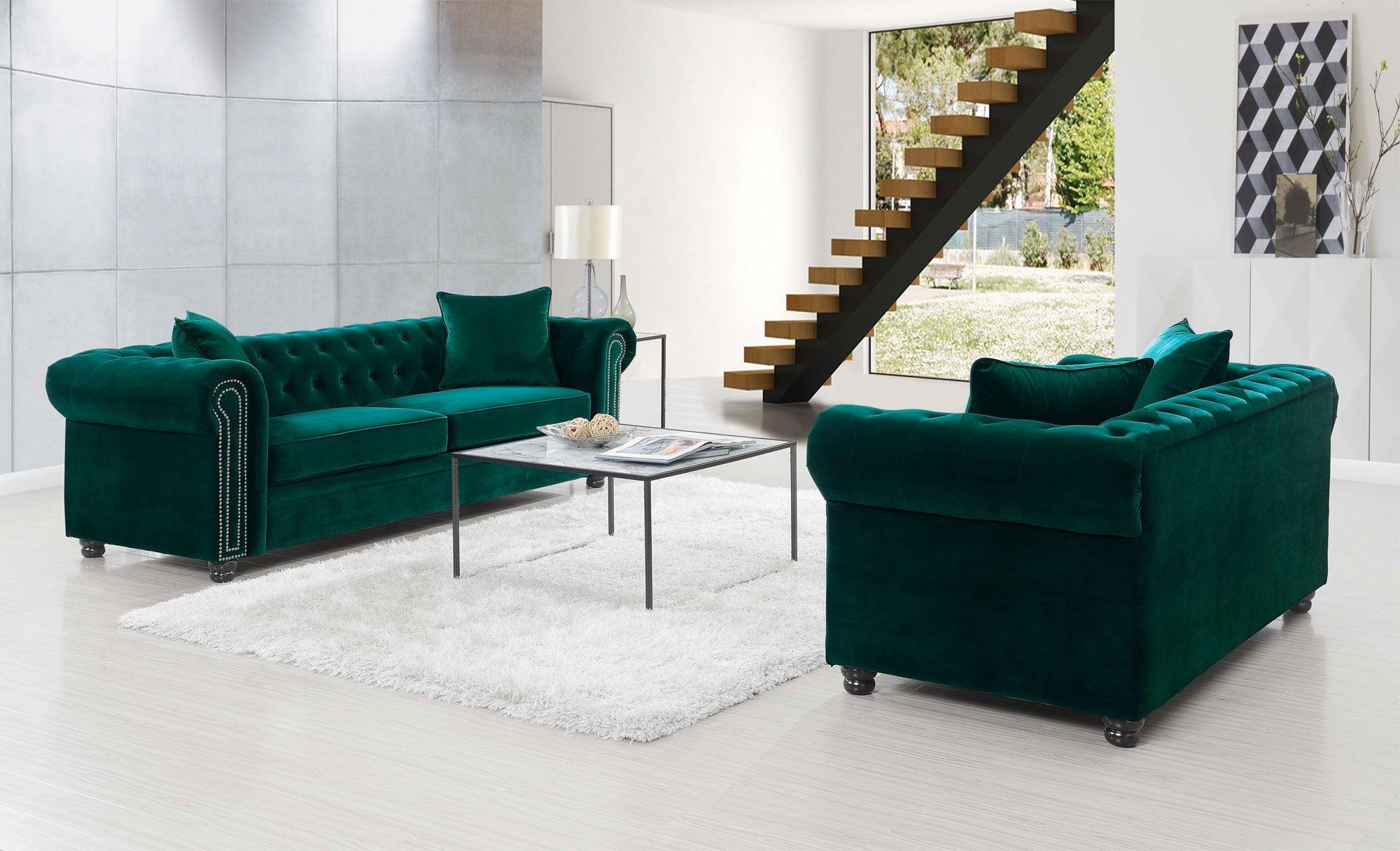 Elements Sofas & Couches - Gramercy Sofas Emerald