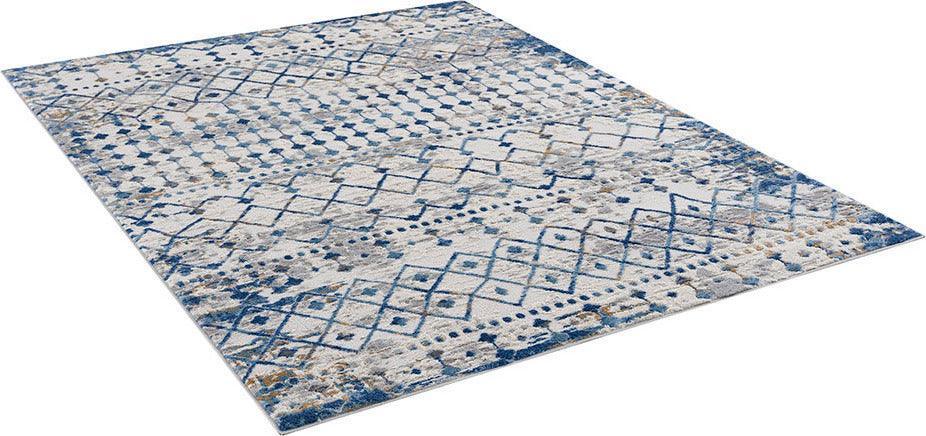 Shop Harley 4x6 Area Rug Blue & Cream, Indoor Rugs