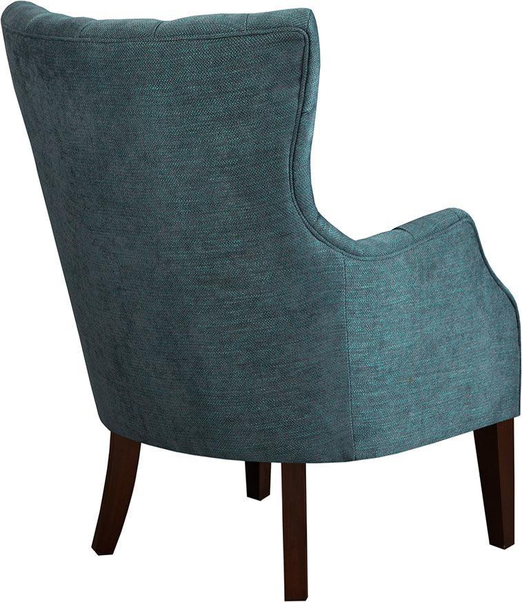 Olliix.com Accent Chairs - Hannah Button Tufted Wing Chair Teal