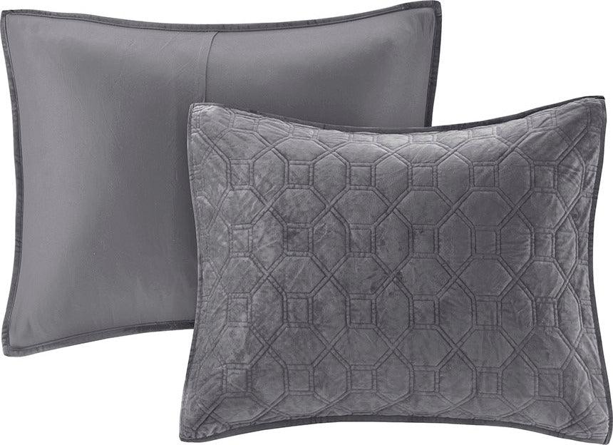 Olliix.com Comforters & Blankets - Harper Full/Queen Coverlet & Bedspread Gray