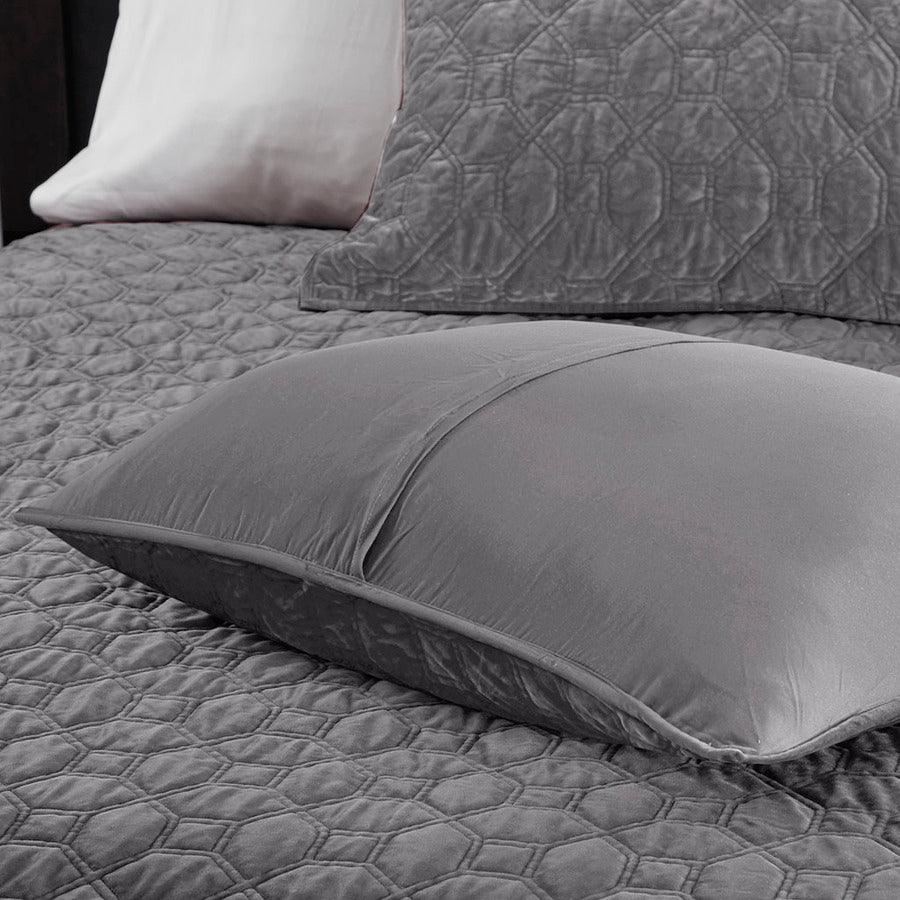 Olliix.com Comforters & Blankets - Harper Full/Queen Coverlet & Bedspread Gray