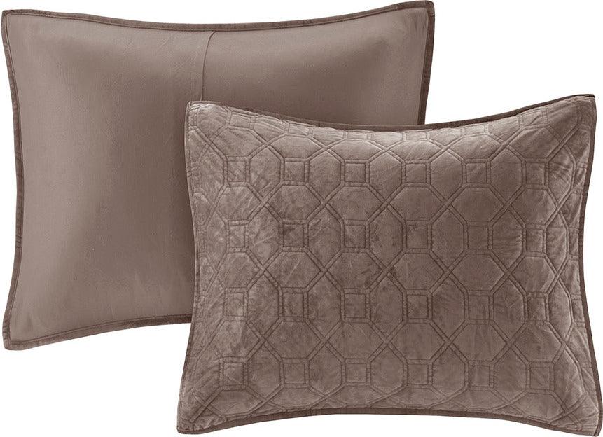 Olliix.com Comforters & Blankets - Harper Full/Queen Coverlet & Bedspread Taupe