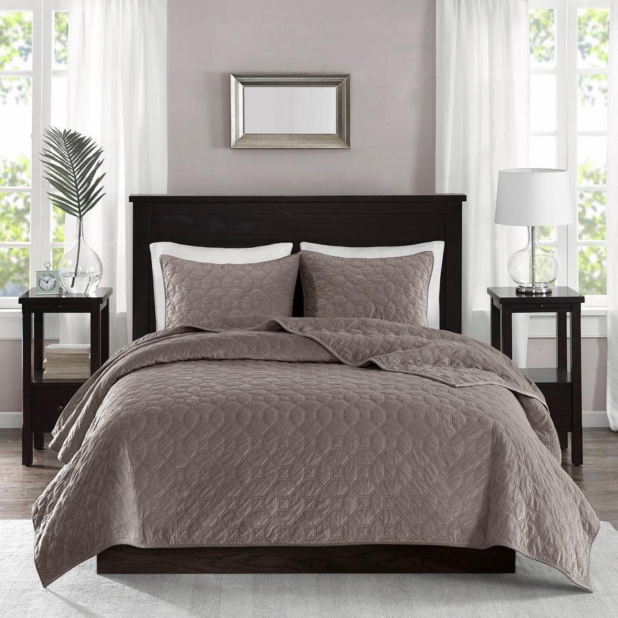 Harper Full/Queen Coverlet & Bedspread Taupe