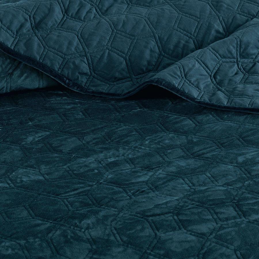 Olliix.com Comforters & Blankets - Harper Full/Queen Coverlet & Bedspread Teal