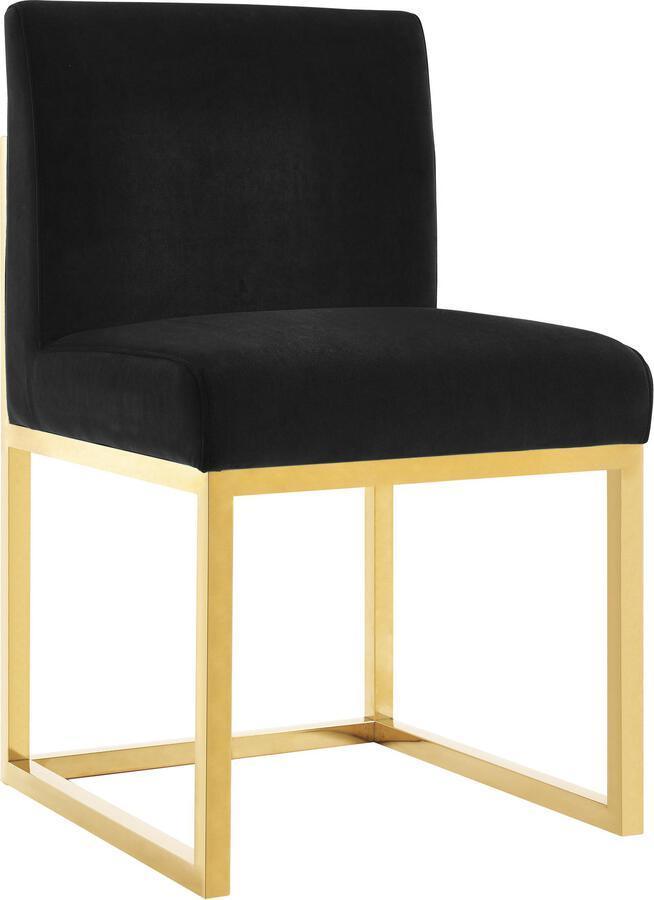 Tov Furniture Dining Chairs - Haute Black Velvet Chair