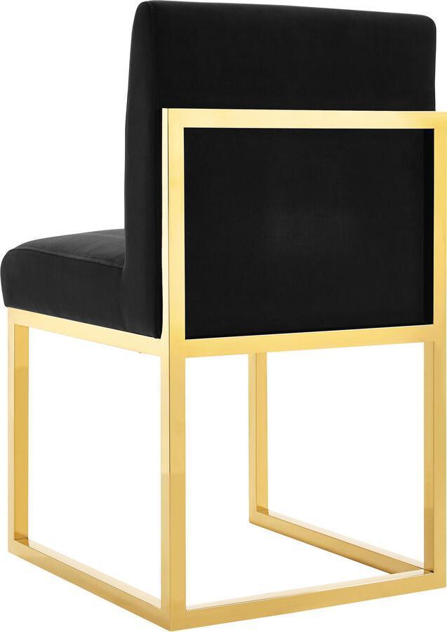 Tov Furniture Dining Chairs - Haute Black Velvet Chair