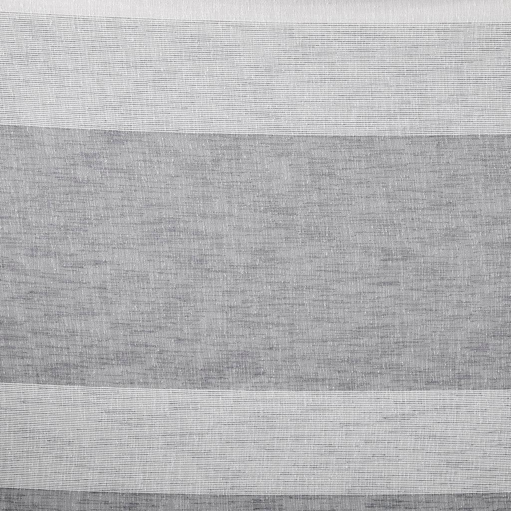 Olliix.com Curtains - Hayden 84 H Woven Faux Linen Striped Window Sheer Gray