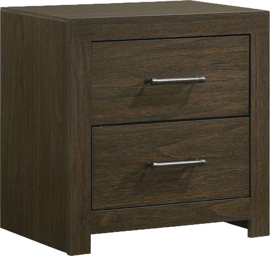 Elements Bedroom Sets - Hendrix Queen Music 5Pc Bedroom Set In Walnut